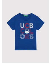 Bluzka T-Shirt 3I1XC155U Granatowy Regular Fit - modivo.pl United Colors Of Benetton
