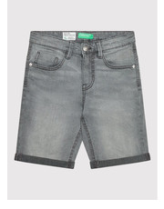 Spodnie Szorty jeansowe 4XA259DY0 Szary Slim Fit - modivo.pl United Colors Of Benetton