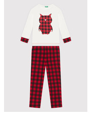 Piżama dziecięca Piżama 3Z2C0P006 Czerwony Regular Fit - modivo.pl United Colors Of Benetton
