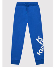 Spodnie Spodnie dresowe K24070 Niebieski Regular Fit - modivo.pl Kenzo Kids