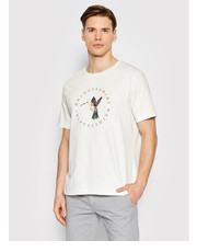 T-shirt - koszulka męska T-Shirt B4 20031/000/5081 Biały Regular Fit - modivo.pl Baldessarini