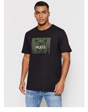 T-shirt - koszulka męska T-Shirt Dintage 50463214 Czarny Regular Fit - modivo.pl Hugo