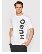 T-shirt - koszulka męska T-Shirt Dansovino 50468247 Biały Regular Fit - modivo.pl Hugo