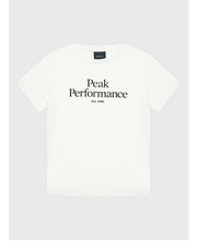 Bluzka T-Shirt Original G77697280 Biały Regular Fit - modivo.pl Peak Performance