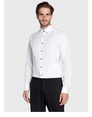 Koszula męska Koszula 100003508 Biały Slim Fit - modivo.pl Eton