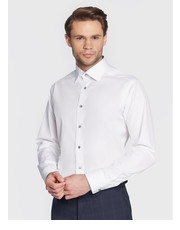 Koszula męska Koszula 100004052 Biały Slim Fit - modivo.pl Eton