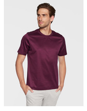 T-shirt - koszulka męska T-Shirt 100002356 Fioletowy Slim Fit - modivo.pl Eton