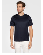 T-shirt - koszulka męska T-Shirt 100002356 Granatowy Slim Fit - modivo.pl Eton