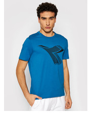 T-shirt - koszulka męska T-Shirt Fregio Club 102.177082 Niebieski Regular Fit - modivo.pl Diadora