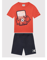 Bluzka Komplet t-shirt i szorty sportowe Playground 102.178252 Czerwony Regular Fit - modivo.pl Diadora