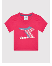 Bluzka T-Shirt Cubic 102.177801 Różowy Regular Fit - modivo.pl Diadora