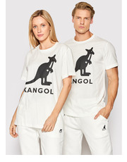 Bluzka T-Shirt Unisex Essential KLEU005 Biały Regular Fit - modivo.pl Kangol