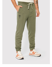 Spodnie męskie Spodnie dresowe Nypd 22SBLUF07136-005662 Zielony Regular Fit - modivo.pl Blauer