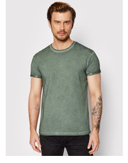 T-shirt - koszulka męska T-Shirt Zander Vintage 106621 Zielony Regular Fit - modivo.pl Young Poets Society