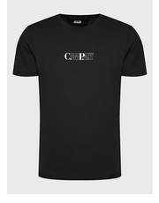 T-shirt - koszulka męska T-Shirt 30/1 13CMTS144A 005100W Czarny Regular Fit - modivo.pl C.P. Company