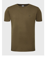 T-shirt - koszulka męska T-Shirt 13CMTS044A005100W Zielony Regular Fit - modivo.pl C.P. Company