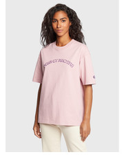 Bluzka T-Shirt Mandala DLF221542D Różowy Oversize - modivo.pl Deus Ex Machina