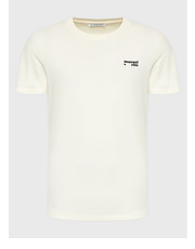 T-shirt - koszulka męska T-Shirt 3332M552 223848 Beżowy Regular Fit - modivo.pl Manuel Ritz