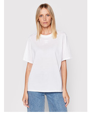 Bluzka T-Shirt Dara 12747 Biały Relaxed Fit - modivo.pl Notes Du Nord