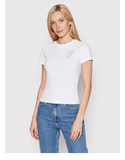 Bluzka T-Shirt Diamante JCWC122079 Biały Slim Fit - modivo.pl Juicy Couture