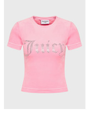 Bluzka T-Shirt Taylor JCWC221002 Różowy Slim Fit - modivo.pl Juicy Couture