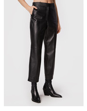 Spodnie Spodnie skórzane Laura IO1122F8024 Czarny Slim Fit - modivo.pl Ivy Oak