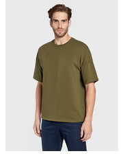 T-shirt - koszulka męska T-Shirt MFIZ02AH22 Zielony Regular Fit - modivo.pl American Vintage