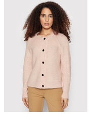 Sweter Kardigan Lulu 16074481 Różowy Regular Fit - modivo.pl Selected Femme