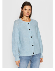 Sweter Kardigan Lulu 16074481 Niebieski Regular Fit - modivo.pl Selected Femme