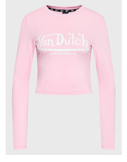Bluzka Bluzka Blair 6 224 012 Różowy Slim Fit - modivo.pl Von Dutch