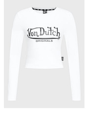 Bluzka Bluzka Blair 6 224 010 Biały Slim Fit - modivo.pl Von Dutch