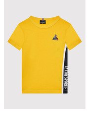 Bluzka T-Shirt 2210493 Żółty Regular Fit - modivo.pl Le Coq Sportif