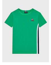 Bluzka T-Shirt 2220604 Zielony Regular Fit - modivo.pl Le Coq Sportif
