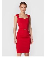 Sukienka Sukienka koktajlowa CFC0110093003 Czerwony Slim Fit - modivo.pl Rinascimento