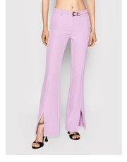 Spodnie Spodnie materiałowe 72HAA105 Fioletowy Regular Fit - modivo.pl Versace Jeans Couture