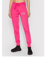 Spodnie Spodnie dresowe 71HAAT04 Różowy Regular Fit - modivo.pl Versace Jeans Couture