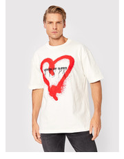 T-shirt - koszulka męska T-Shirt VS00055STMMA Biały Regular Fit - modivo.pl Vision Of Super