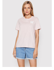 Bluzka T-Shirt Mia 10292502-2222 Różowy Regular Fit - modivo.pl Wood Wood