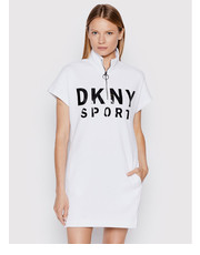 Sukienka DKNY Sport Sukienka codzienna DP8D4040 Biały Regular Fit - modivo.pl Dkny Sport