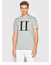 T-shirt - koszulka męska T-Shirt Encore Boucle LDM101110 Szary Regular Fit - modivo.pl Les Deux