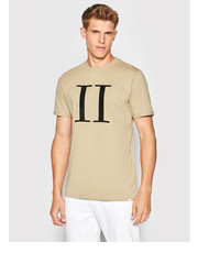 T-shirt - koszulka męska T-Shirt Encore Boucle LDM101110 Beżowy Regular Fit - modivo.pl Les Deux
