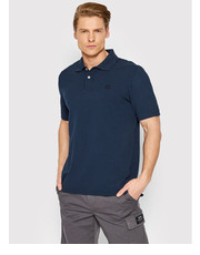 T-shirt - koszulka męska Polo Ted GAPOTEDRE8205MS22 Granatowy Slim Fit - modivo.pl Ecoalf