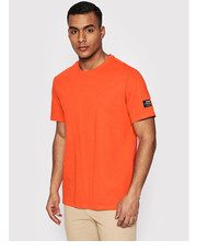 T-shirt - koszulka męska T-Shirt Vent GATSVENTA8034MS22 Pomarańczowy Regular Fit - modivo.pl Ecoalf