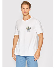 T-shirt - koszulka męska T-Shirt Wash Paradise MTS0029770 Biały Regular Fit - modivo.pl Hurley