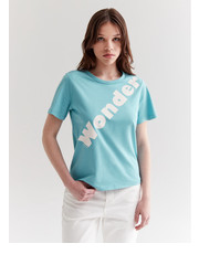 Bluzka T-Shirt Reno Niebieski Regular Fit - modivo.pl Americanos