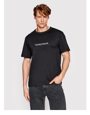 T-shirt - koszulka męska T-Shirt America Czarny Regular Fit - modivo.pl Americanos