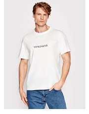 T-shirt - koszulka męska T-Shirt America Biały Regular Fit - modivo.pl Americanos