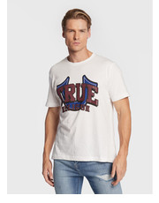 T-shirt - koszulka męska T-Shirt 106316 Biały Regular Fit - modivo.pl True Religion
