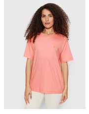 Bluzka Carhartt WIP T-Shirt Chase I029072 Różowy Relaxed Fit - modivo.pl Carhartt Wip