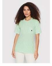 Bluzka Carhartt WIP T-Shirt PocketI 029070 Zielony Relaxed Fit - modivo.pl Carhartt Wip